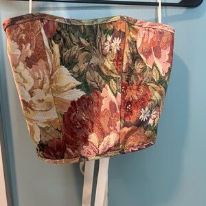 Floral corset top